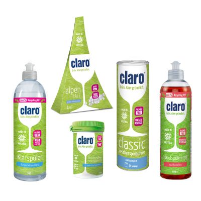 Claro sauberes Geschirr Pulver Paket