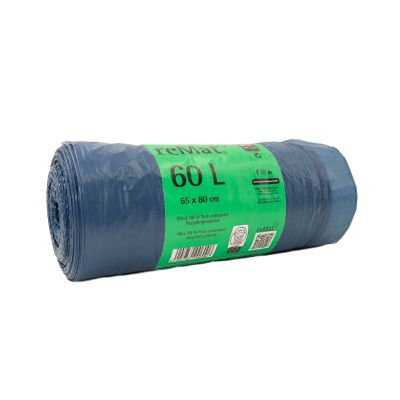 60l Müllbeutel mit Zugband aus Recyclingmaterial (25 Stk.)