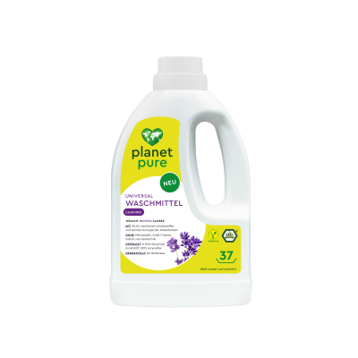 The 1.55 liter bottle with all natural ingredients cleans your clothes effectively