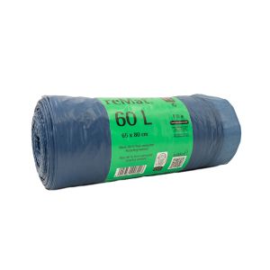 60l Müllbeutel mit Zugband aus Recyclingmaterial (25 Stk.)