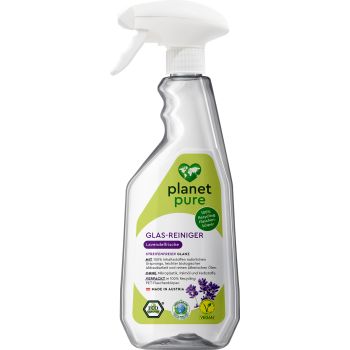 The spray bottle of the streak free glass cleaner